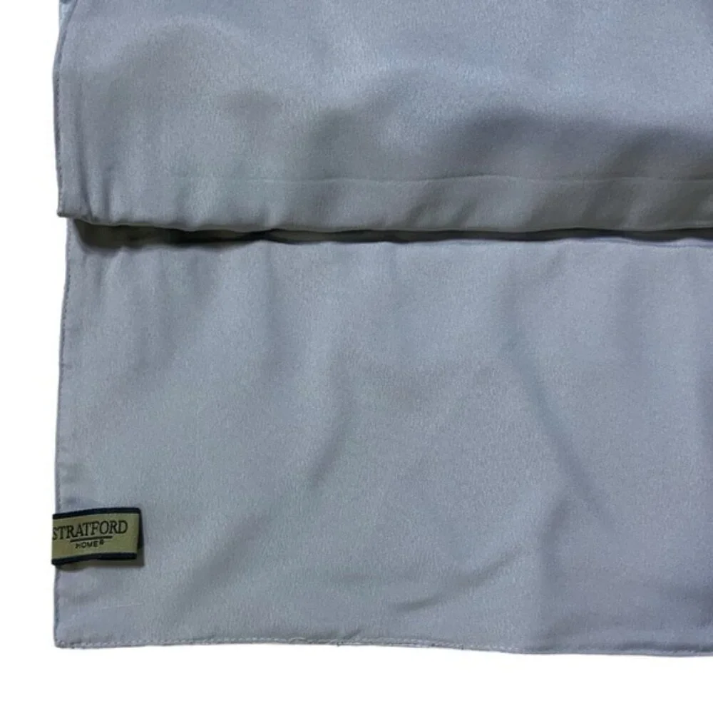 Elegant Bow Table Runner Reversible Silvery Gray Stratford Home 14 x 72 in 6 Ft